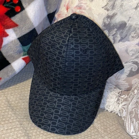 ♣️🩶♣️NWT BEBE All OverLogo 💯% Cotton Hat - Picture 16 of 16